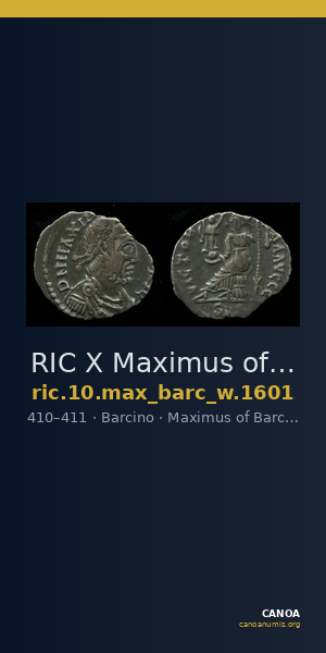 RIC X Maximus of Barcelona 1601 — CANOA