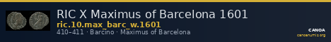 RIC X Maximus of Barcelona 1601 — CANOA