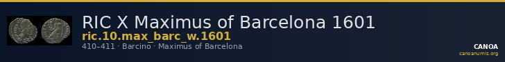 RIC X Maximus of Barcelona 1601 — CANOA