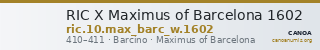 RIC X Maximus of Barcelona 1602 — CANOA
