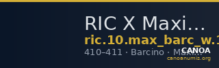 RIC X Maximus of Barcelona 1603 — CANOA