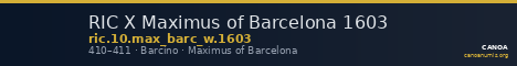 RIC X Maximus of Barcelona 1603 — CANOA