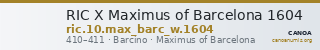 RIC X Maximus of Barcelona 1604 — CANOA