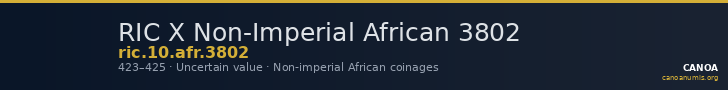 RIC X Non-Imperial African 3802 — CANOA