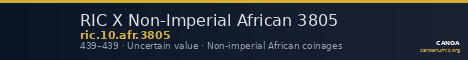 RIC X Non-Imperial African 3805 — CANOA