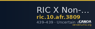 RIC X Non-Imperial African 3809 — CANOA