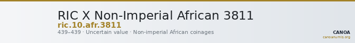 RIC X Non-Imperial African 3811 — CANOA