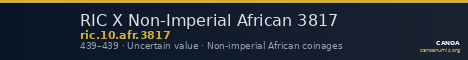 RIC X Non-Imperial African 3817 — CANOA