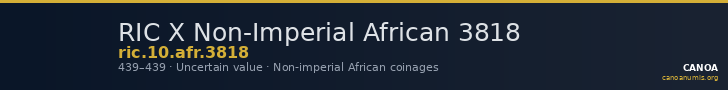 RIC X Non-Imperial African 3818 — CANOA