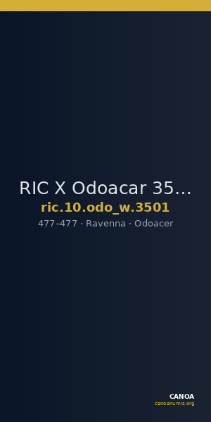 RIC X Odoacar 3501 — CANOA