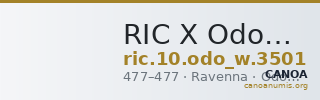 RIC X Odoacar 3501 — CANOA