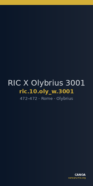 RIC X Olybrius 3001 — CANOA