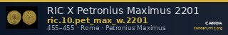 RIC X Petronius Maximus 2201 — CANOA