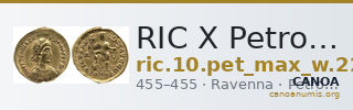 RIC X Petronius Maximus 2203 — CANOA