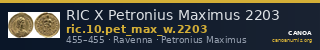 RIC X Petronius Maximus 2203 — CANOA