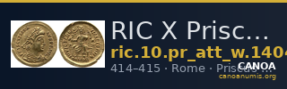 RIC X Priscus Attalus 1404 — CANOA