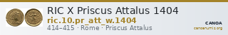 RIC X Priscus Attalus 1404 — CANOA