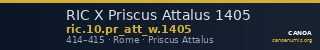 RIC X Priscus Attalus 1405 — CANOA