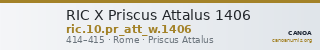 RIC X Priscus Attalus 1406 — CANOA