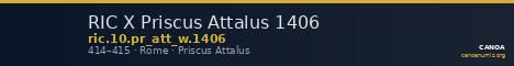 RIC X Priscus Attalus 1406 — CANOA