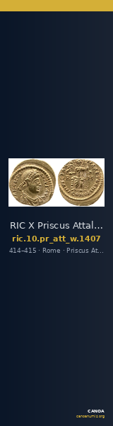 RIC X Priscus Attalus 1407 — CANOA