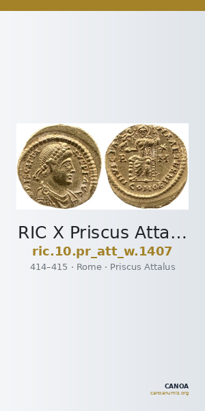 RIC X Priscus Attalus 1407 — CANOA