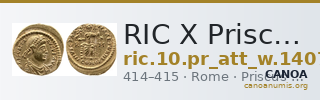 RIC X Priscus Attalus 1407 — CANOA