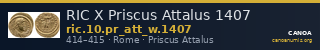 RIC X Priscus Attalus 1407 — CANOA