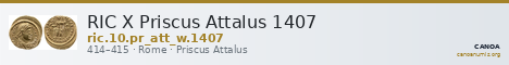 RIC X Priscus Attalus 1407 — CANOA