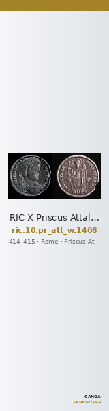 RIC X Priscus Attalus 1408 — CANOA