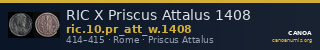 RIC X Priscus Attalus 1408 — CANOA