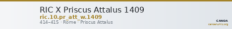 RIC X Priscus Attalus 1409 — CANOA