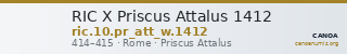 RIC X Priscus Attalus 1412 — CANOA