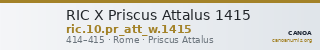 RIC X Priscus Attalus 1415 — CANOA