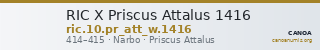 RIC X Priscus Attalus 1416 — CANOA