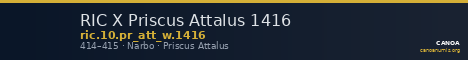 RIC X Priscus Attalus 1416 — CANOA