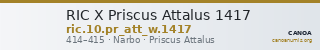 RIC X Priscus Attalus 1417 — CANOA