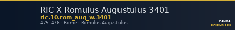 RIC X Romulus Augustulus 3401 — CANOA