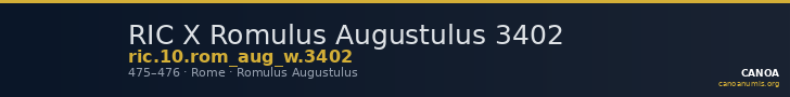 RIC X Romulus Augustulus 3402 — CANOA