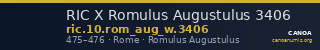 RIC X Romulus Augustulus 3406 — CANOA