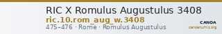 RIC X Romulus Augustulus 3408 — CANOA