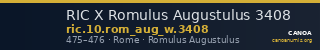 RIC X Romulus Augustulus 3408 — CANOA