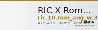 RIC X Romulus Augustulus 3409 — CANOA