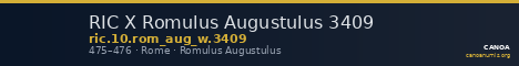 RIC X Romulus Augustulus 3409 — CANOA