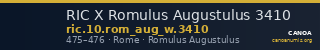 RIC X Romulus Augustulus 3410 — CANOA