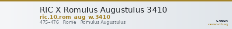 RIC X Romulus Augustulus 3410 — CANOA