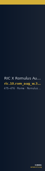 RIC X Romulus Augustulus 3411 — CANOA