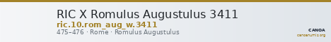 RIC X Romulus Augustulus 3411 — CANOA