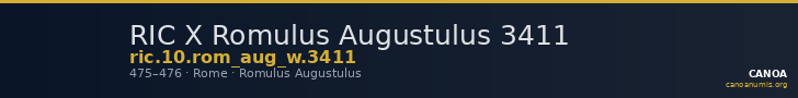 RIC X Romulus Augustulus 3411 — CANOA