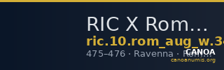 RIC X Romulus Augustulus 3413 — CANOA
